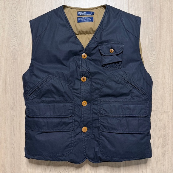 Polo Ralph Lauren Other - Vintage Polo Ralph Lauren Utility Hunting Goose Down Puffer Vest Mens Medium 80s